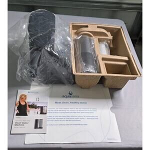 Aquasana Clean Water Machine Countertop Water Filter System Black New Open Box